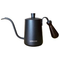 CAFEDE KONA 不鏽鋼鳥嘴手沖壺 600ml, 1個, 黑色