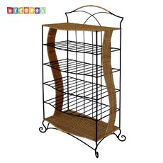 DECOBOX 秋藤 雙人五層拖鞋架, 詳見包裝, 詳見包裝