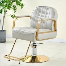 샵 의자 모바일 마사지 스툴 메이크업 페디큐어 뷰티 이발 헤어 살롱 네일 화장품 페이셜 카데이라 액세서리, 6) Gold big pedal G, 1개