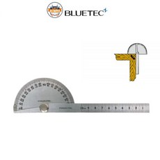 블루텍 분도기 BD-No.19 각도길이 동시측정 금속가공 금긋기 용접각도측정, BD-No.19 (oldJN15-90)