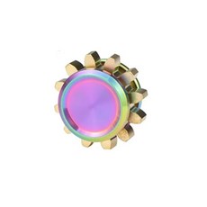 迷你金屬齒輪指尖陀螺，便攜減壓玩具，成人兒童自閉症TDAH適用，生日聖誕禮物, 顏色, 1個