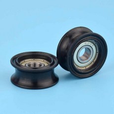 1Pcs 8x30x13mm U 자형 베어링 롤러 가이드 휠 608 베어링 이동 풀리 고무 롤러 음소거 탄성 풀리, [01] 옵션1