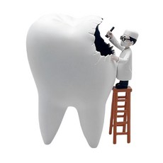 치과 의사 선물 수공예 치아 공예 장난감 수지 어린이집 교육놀이, 큰 흰색 치아