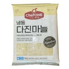 대상유통 냉동 다진마늘, 5개, 1kg