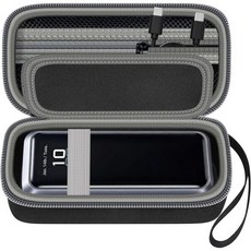 Anker Prime Power Bank 27650mAh 250W 및 20100mAh 220W 3포트 휴대용 충전기와 호환되는 케이스 USB-C 충전기용 여행용 저장 홀더를 운, Black/for 20100