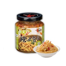 老騾子 蒜香泡菜/蔭鳳梨/桂花酒釀/剝皮辣椒/客家酸菜/朝天蒜蓉辣椒/豆瓣朝天辣椒/豆豉朝天小魚/朝天辣油香筍, 1個, 朝天辣油香筍