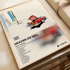 힙합 가수 돈 톨리버 러브 캔버스 그림 포스터 홈 거실 침실 바 카페 장식 애니메이션 피규어 귀여운 방 꾸, 30X40cm Unframed