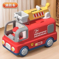 兒童多功能救護消防車玩具 模擬救援仿真醫療器材過家家, 多功能消防車【自備電池】, 1個