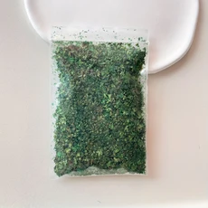 1.23oz 미니 멀티 컬러 잎 나무 잎 모델 나무 낙엽 미니어처 건물 장식 철도 지상 장식 캠, 01 35ml, 03 녹색