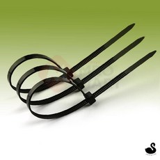 GS 케이블타이 블랙 100개입 충전기선정리 전선고정클립