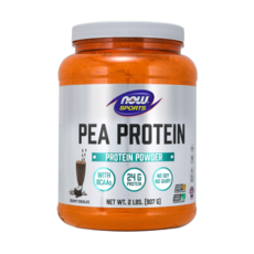 NOW Foods 無麩質素食乳清蛋白粉 奶油巧克力口味, 907g, 1罐