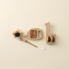 [숲소리] 악기놀이 원목장난감 아기 교구 선물 12개월이상, 1개