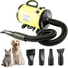 寵物吹風機 寵物吹水機 寵物烘乾 吹乾機 低噪音 犬貓狗 速乾吹水機 美容烘毛機 寵物吹毛機, 芥末黃,歐,美,英,澳規等請備註, 1個