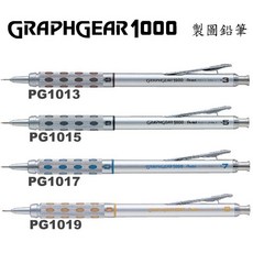 Pentel 飛龍 GRAPHGEAR 1000 製圖鉛筆 (PG1013、PG1015、PG1017、PG1019)專業繪圖、書寫精準，多種規格可選, 1個, PG1019-0.9mm