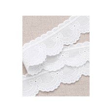 퀼트스타 잠자는 숲속공주 면자수레이스_화이트 115, 1개, 화이트