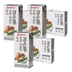 서울우유 검은콩 호두아몬드 두유 1박스 190mlx20팩, 190ml, 60개