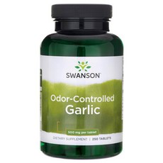 Swanson 斯旺森 大蒜精華膠囊 500mg, 1罐, 250錠