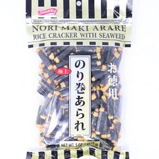 시라키쿠 - 김말이 아라레 (김이 들어간 쌀 크래커) 5.0 온스 Shirakiku - Nori Maki Arare (rice crackers with seaweed) 5.0 Oz, 1개, 141g