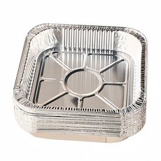 에어프라이어 전용 용기 은박 일회용은박도시락 세트, 90개, 16*16cm