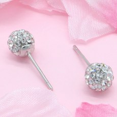 캔디플래닛 큐빅 미러 볼 패션 심플 여성 귀걸이