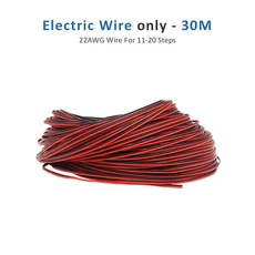 PIR 인체 적외선 유도 센서 스위치가있는 ES32 계단 조명 컨트롤러 야간 램프 제어, 02 30m 22AWG Wire