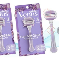 Gillette Venus 질레트 비너스 왁싱 면도기 컴포트글라이드 프리지아 여성용 핸들 2개 2개 NZ