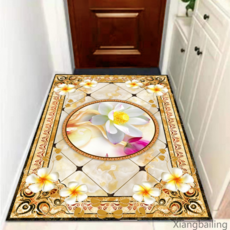 3D 현관문 매트 홈 현관 화장실 주방 물흡입 맞춤 주방 발매트, 옐로 유럽식