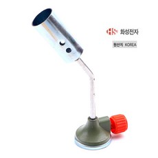 국산 가스토치 수동 점화 토치 숯불 숫불 점화용 부탄가스 수동토치 캠핑 바베큐 구이 야외 그릴 토치라이터, 1개