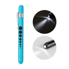 동공펜 LED 라이트펜 간호사 군인 군대 훈련소 불빛 후레쉬 볼펜 펜, 1개, 스카이