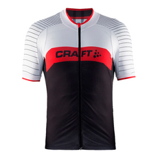 瑞典CRAFT Gran Fondo 男款短袖車衣 白/黑/紅 自行車衣