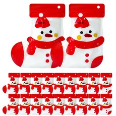 알파벳샵 구디백 선물 포장봉투, 20개, 눈사람양말