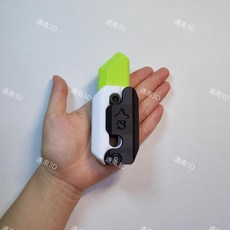 야광 당근 안전칼 선물용 팬시 장난감 빛나는 1개 미니, 한 사이즈, 15.밝은녹색흰색검정