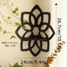 木製蝴蝶鏤空收納架 壁面擺件裝飾, ms7102, 1層