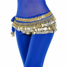 골드띠 힙스카프 라인댄스복 밸리복 벨리복 줌바 에어로빅 공연 무대 연습