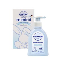 德國 sanosan 珊諾 baby re:mind極潤洗髮沐浴露 200ml【金寶貝 221121】, 1個, 200ml