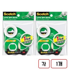 3M)매직테이프 디스펜서+리필롤, 1세트, (122A+리필2롤)+(104+리필2롤)각1개씩 총2개