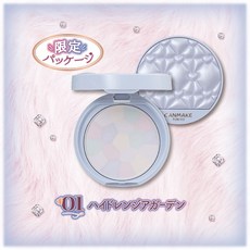 CANMAKE 棉花糖絲柔粉餅 Abloom 01, 1個, 光感蜜粉-銀色款, 銀色