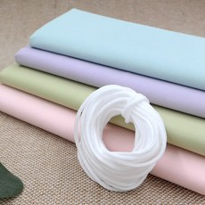마미쏘잉/ 국내산 고급 마스크끈 마스크고무줄 유아용마스크끈10마 3mm, 1개, 화이트 10마