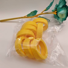 레일리 캐리어 바퀴 소음방지 긁힘방지 휠 커버 (10p), 1세트, 옐로우