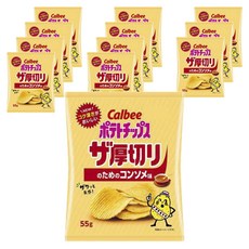 Calbee 卡樂比 卡樂先生厚切清湯口味洋芋片, 12個, 55g