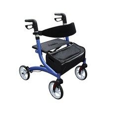 케어룸의료산업 실버카 보행보조기 어르신 할머니 유모차, 1개, 블루
