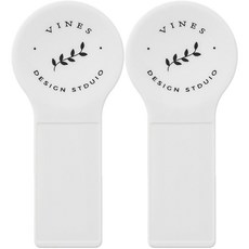 맥맨 위생 변기뚜껑 손잡이 테이프 부착식 일반형 비대형, 화이트+화이트, 2개