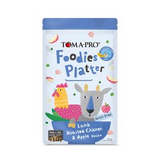 TOMA-PRO優格 吃貨拼盤多拚糧 狗飼料 1.5磅/4磅 凍乾糧 鄉村羊 烤嫩雞 海陸 佐蘋果 狗糧, 1個, 吃貨拼盤糧-成犬鄉村羊佐蘋果,4磅