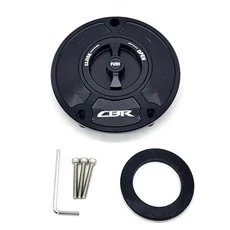바이크 오토바이 CNC 알루미늄 연료 가스 캡 탱크 커버 혼다 호환 CBR 600 F4I F3 F2 용 신속한 잠금 장치