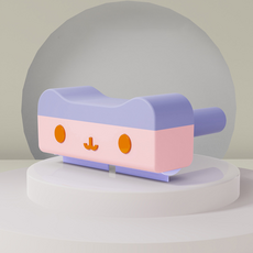 에브리샤인 귀여운 반려동물 카페트 매트 털제거 반영구 털 돌돌이, 1개, 퍼플