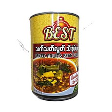 미얀마 베스트 혼합커리 믹스드 후르츠 빈 커리 / Myanmar Best Mixed Fruit Bean Curry, 1개, 425g