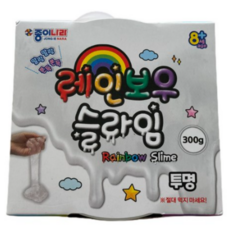 종이나라 레인보우 슬라임, 투명, 300g, 2개