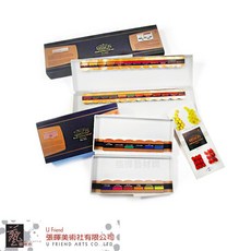 MISSION 藝術家金牌塊狀水彩 12/24色 - 色彩鮮明、易於暈染，藝術創作首選