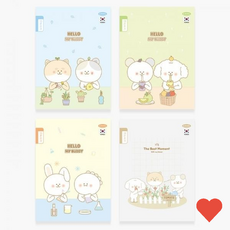 노트 수첩 10칸 초등 저학년 쓰기 공책 10권, 랜덤(10권동일디자인)