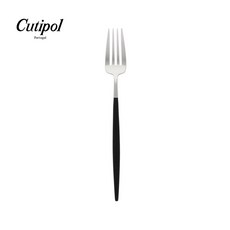 Cutipol GOA 霧銀面不鏽鋼 18cm 點心叉, 黑柄, 1個